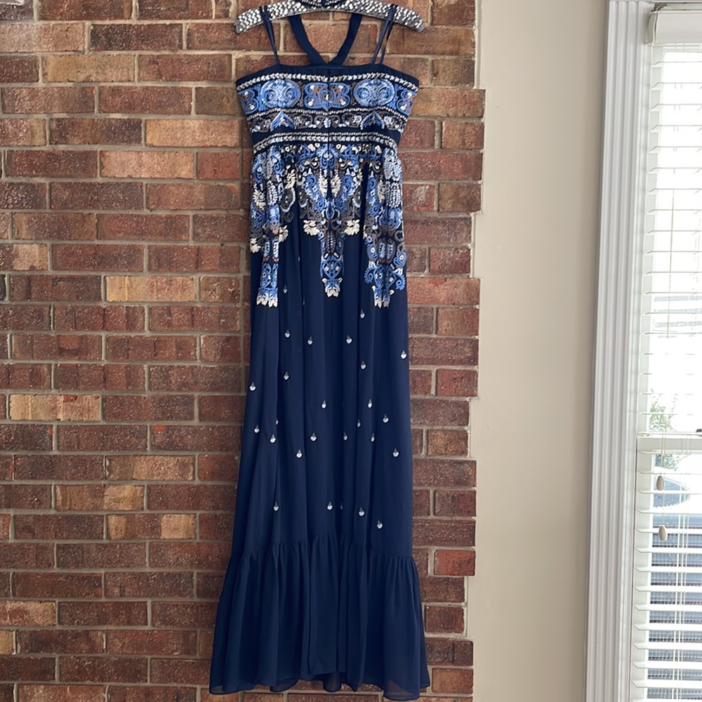 NWT Altar’d State Corabeth Maxi Dress Embroidered S - Picture 9 of 12